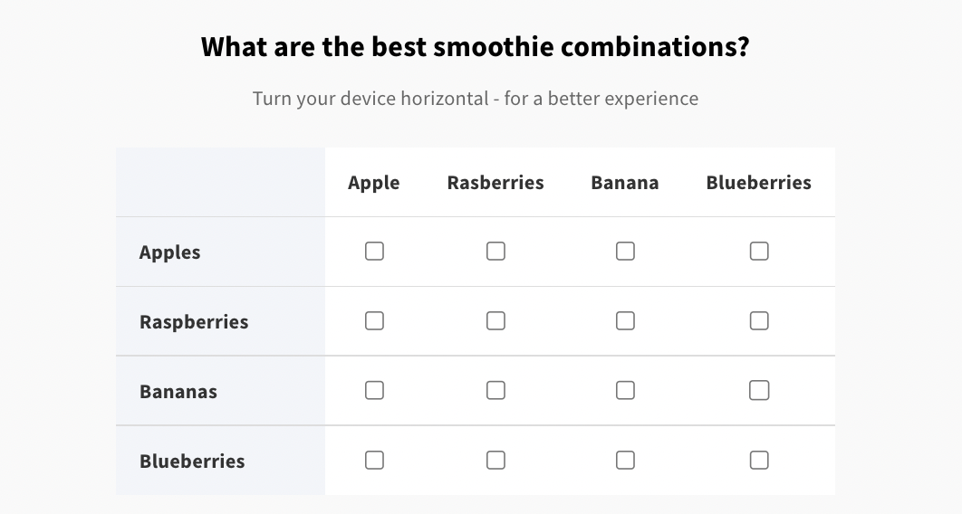 Matrix/Grid question